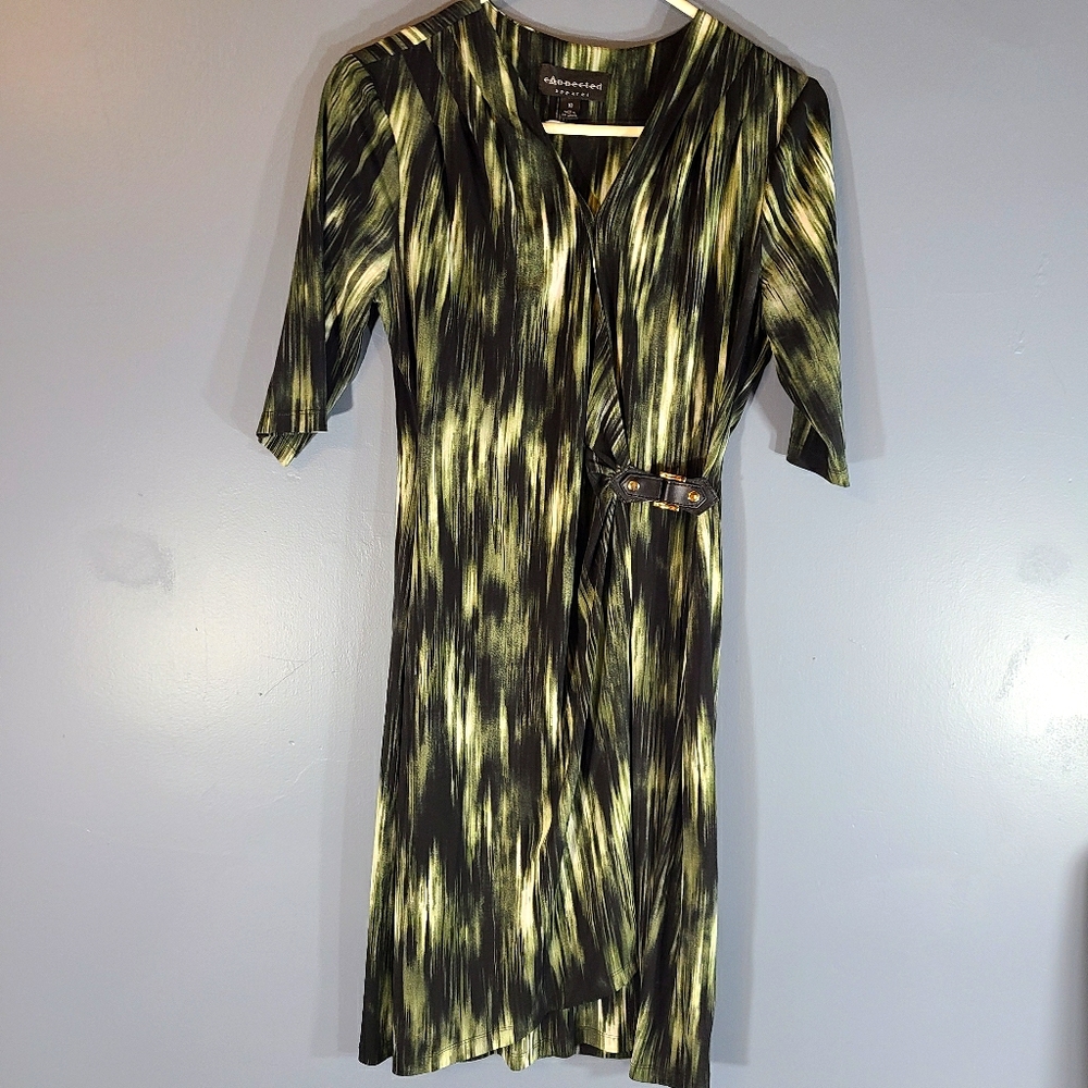 Connected Apparel wrap dress